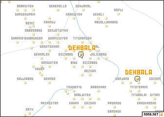 map of Deh Bālā