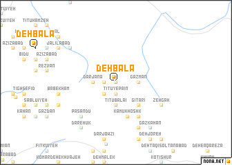 map of Deh Bālā