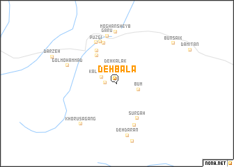 map of Deh Bālā