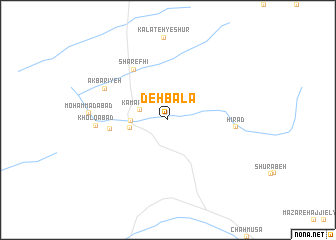 map of Deh Bālā