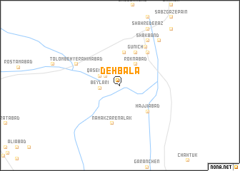 map of Deh Bālā