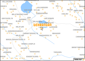 map of Deh Bandān