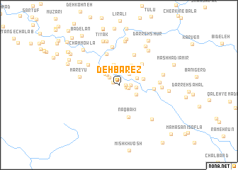 map of Deh Bārez