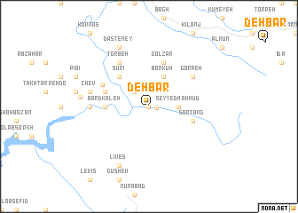 map of Dehbar