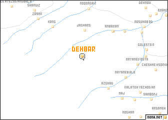 map of Dehbār