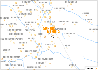 map of Dehbīd