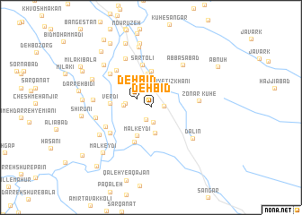 map of Deh Bīd