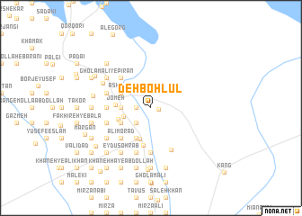 map of Deh Bohlūl