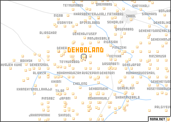 map of Deh Boland