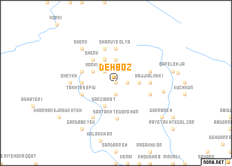 map of Deh Boz