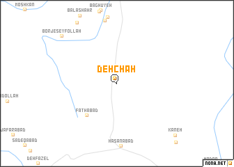 map of Deh Chāh