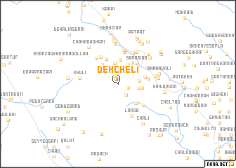 map of Deh Chelī