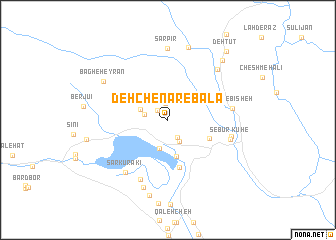 map of Deh Chenār-e Bālā