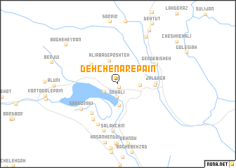 map of Deh Chenār-e Pā\