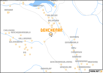 map of Deh Chenār