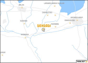 map of Dehdādī