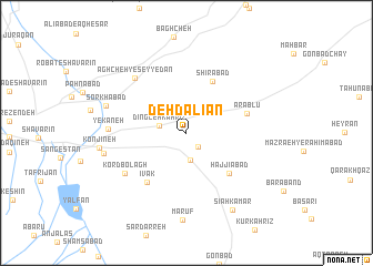 map of Deh Dalīān