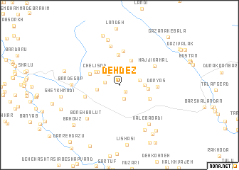 map of Dehdez