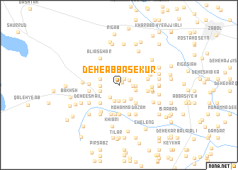 map of Deh-e ‘Abbās-e Kūr