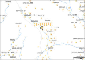 map of Deh-e ‘Abbās