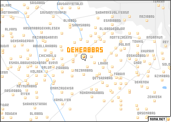 map of Deh-e ‘Abbās
