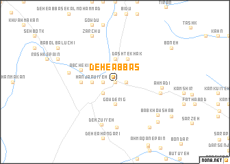 map of Deh-e ‘Abbās