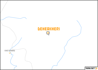 map of Deh-e Ākherī