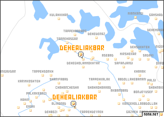 map of Deh-e ‘Alī Akbar