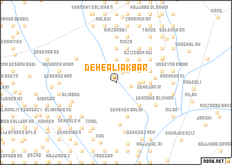 map of Deh-e ‘Alī Akbar