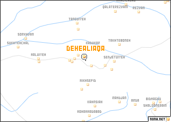 map of Deh-e ‘Alīāqā