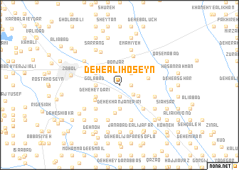 map of Deh-e ‘Alī Ḩoseyn