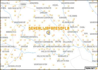 map of Deh-e ‘Alī Ja‘far-e Soflá