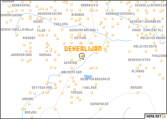 map of Deh-e ‘Alī Jān