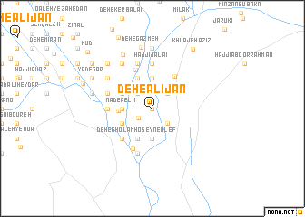 map of Deh-e ‘Alī Jān