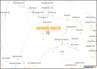 map of Deh-e ‘Alī Reẕā