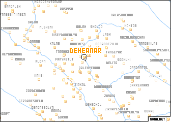 map of Deh-e Anār