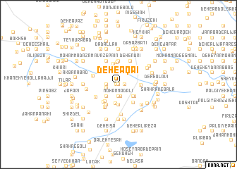 map of Deh-e Āqā\