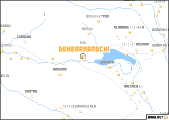 map of Deh-e Armandchī