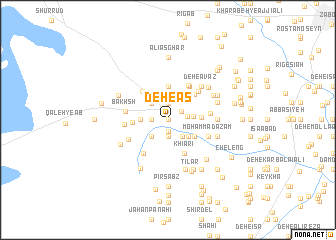 map of Deh-e Ās