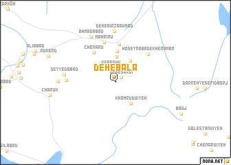 map of Deh-e Bālā