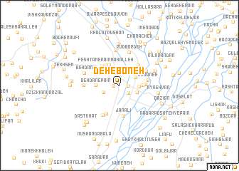 map of Deh-e Boneh