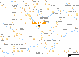 map of Deh-e Chol