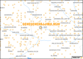 map of Deh-e Deh-e Ḩājjī Būlāghī