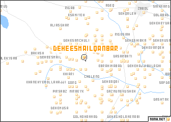 map of Deh-e Esmā‘īl Qanbar