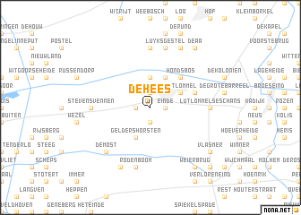 map of De Hees