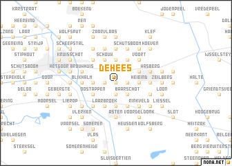 map of De Hees