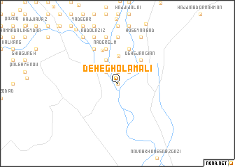 map of Deh-e Gholām ‘Alī