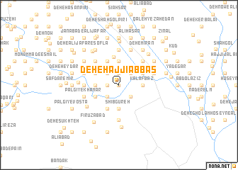 map of Deh-e Ḩājjī ‘Abbās