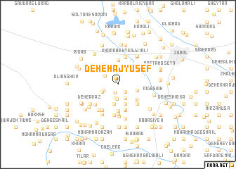 map of Deh-e Ḩāj Yūsef