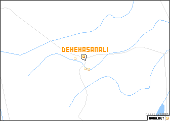 map of Deh-e Ḩasan‘alī